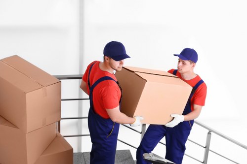 Waste and item clearance being sorted for lawful disposal