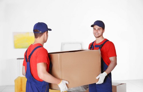 Roehampton moving van team assisting with household loading