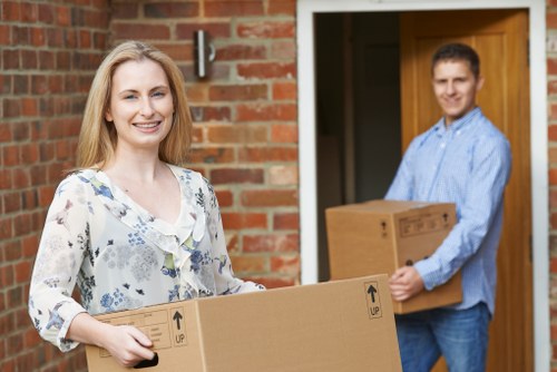 Removal company navigating access and parking challenges in Roehampton
