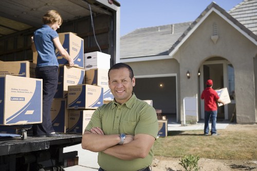 House removal team organizing a residential move in Roehampton