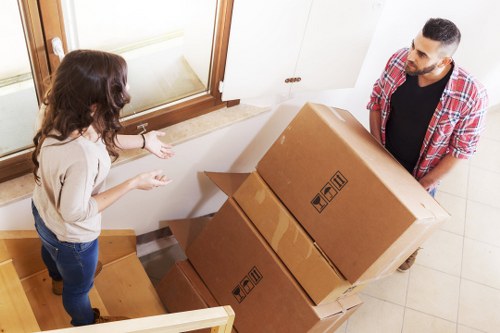 Protective wrapping used for furniture removals in Roehampton
