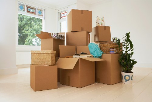Household items being carefully transported during a Roehampton removal