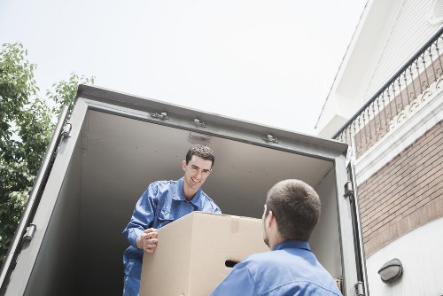 Low-carbon van used for a sustainable removal service in southwest London