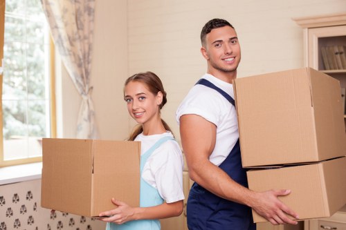 Fragile items prepared for house removals in Roehampton
