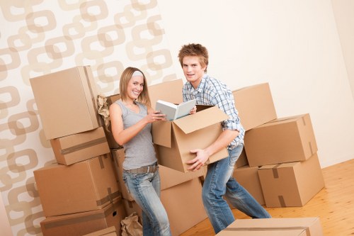 Professional packing materials used for removals in Roehampton