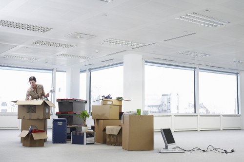 IT equipment and workstation setup for an office move