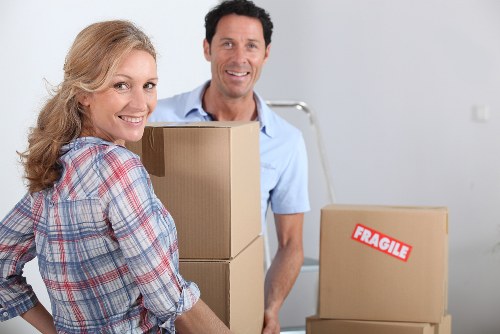 Local Roehampton movers handling furniture with care